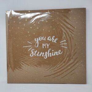 You Are My Sunshine 12x12 Scrapbook Album With 10 Top Loading Pages Gold Polka D